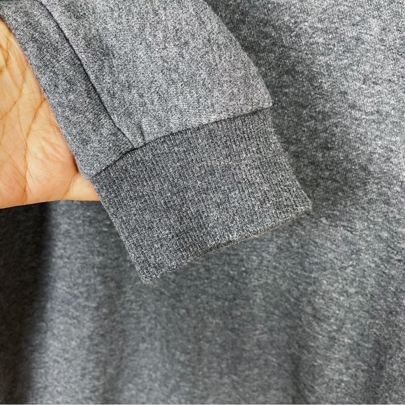 James Perse Standard 3/4 Sleeve Casual Pullover Terry Sweatshirt Dress Gray - Picture 5 of 7